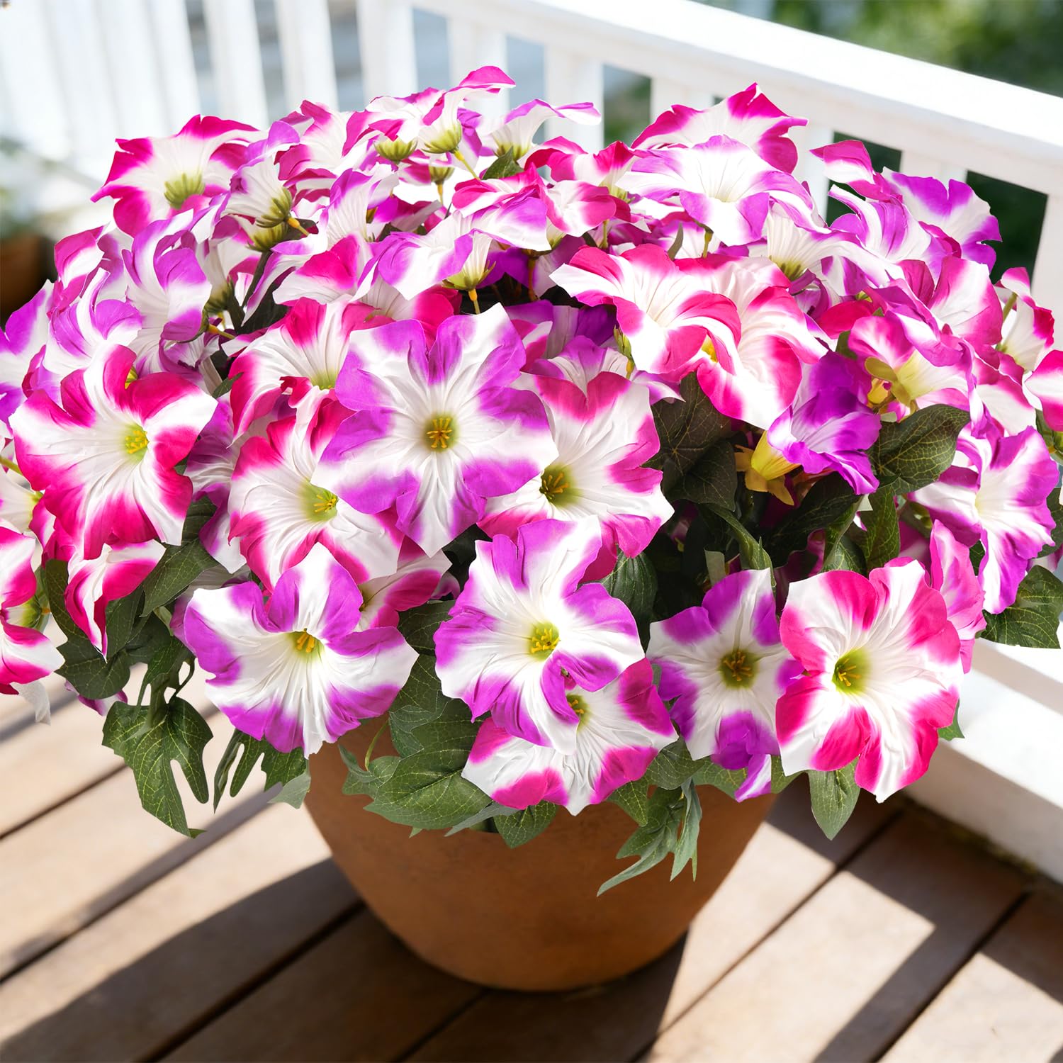 Amazon.com: FULLMUSIC Spring Artificial Flowers for Outdoors, UV